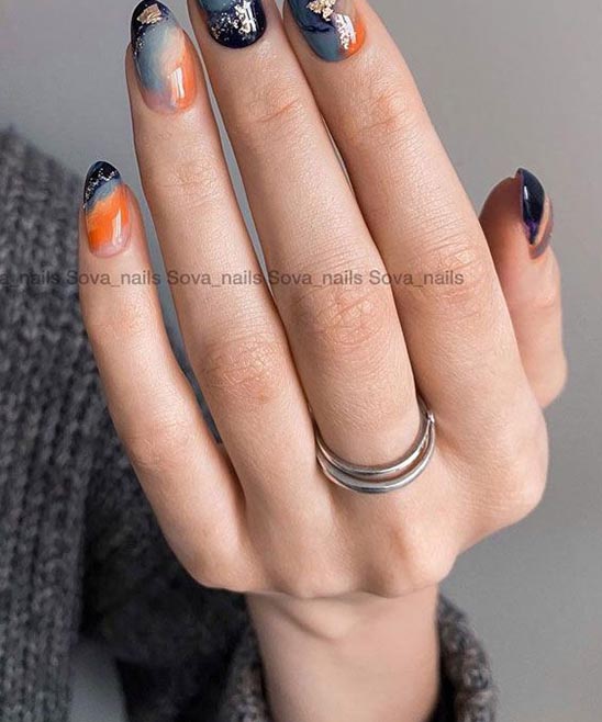 Ombre Marble Nails