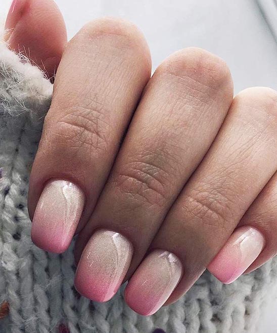 Ombre Pink Coffin Nails