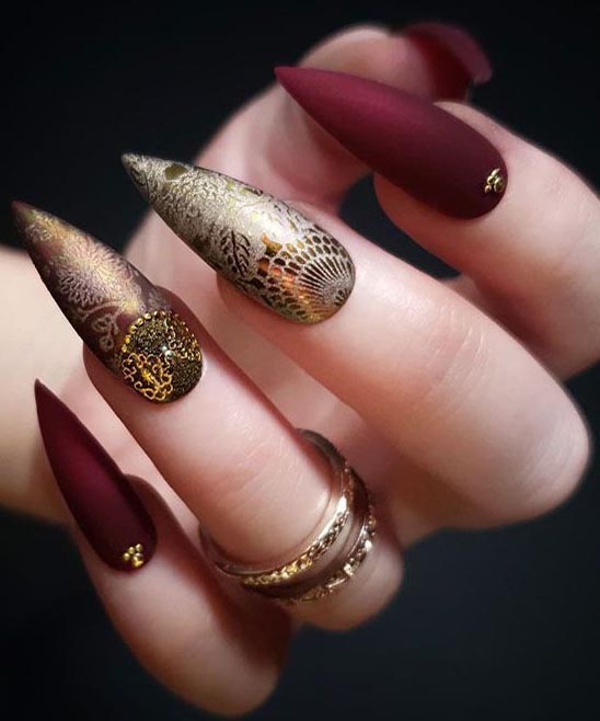 Opi Matte Burgundy Nail Polish