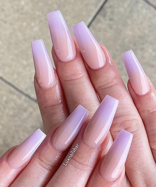 Pink Coffin Nails Ombre