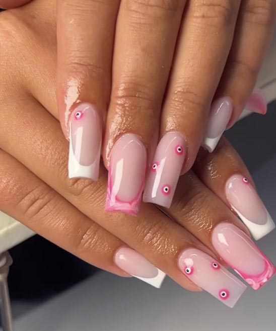 Pink Coffin Nails Short