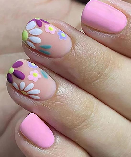 Pink French Tip Nails Design