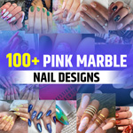 Pink Marble Nail Designs