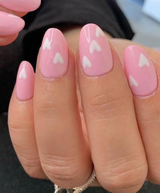 Pink Nail Designs Almond Shape