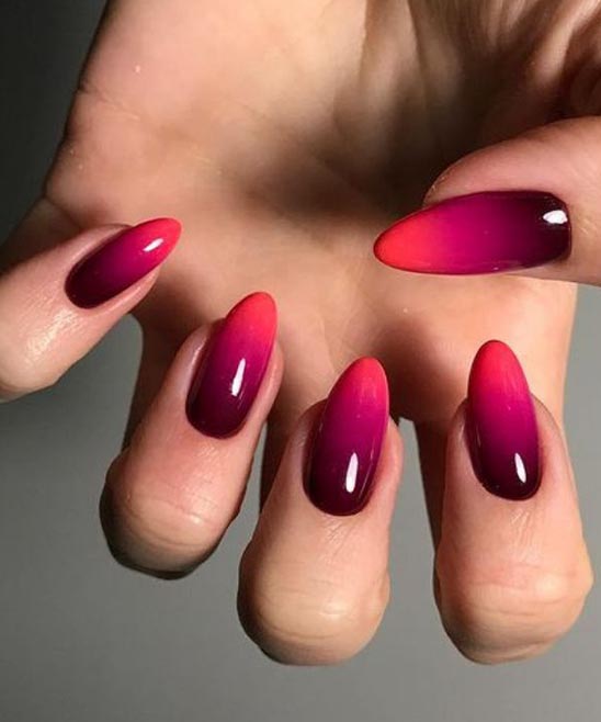 Pink Ombre Coffin Nail Designs