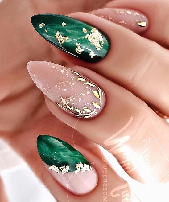 Pink and Green Nail Designs