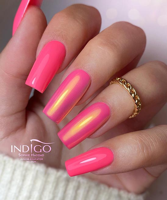 Pink and Purple Spring Matte Coffin Nail Design