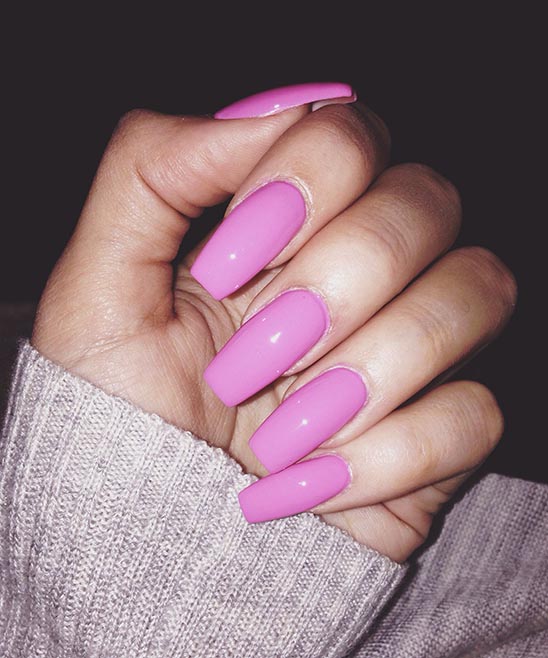 Pink and White Nails Coffin
