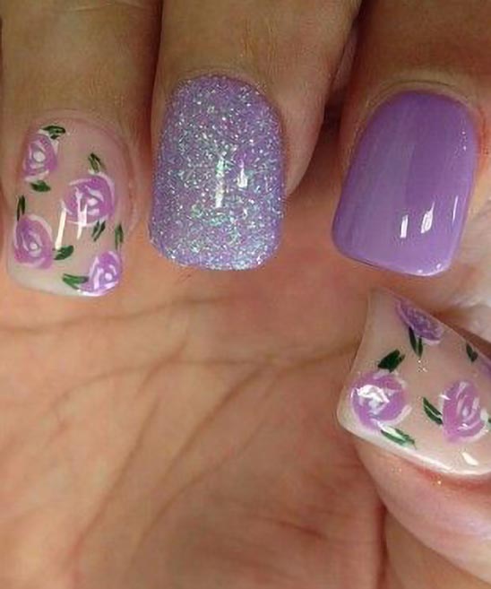 Purple Dip Nail Designs