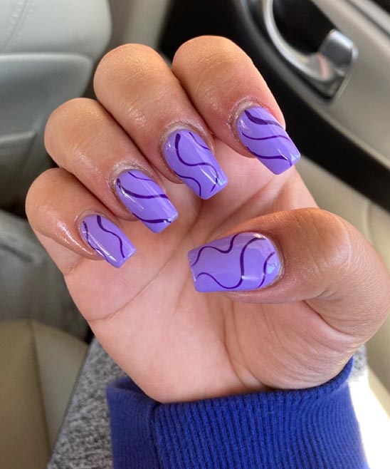 Purple Fall Nail Designs
