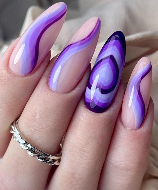 Purple Gel Nail Designs