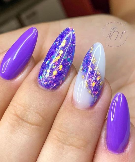 Purple Nail Designs Simple