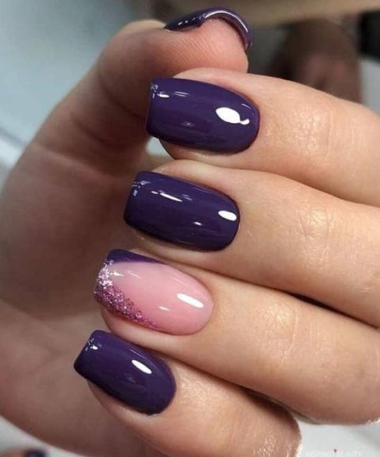 Purple Ombre Nail Designs