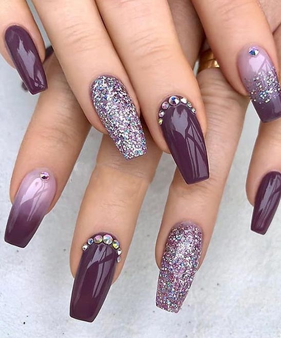 Purple Spring Nail Designs