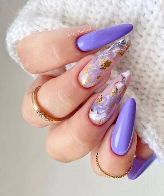 Purple Toe Nail Designs