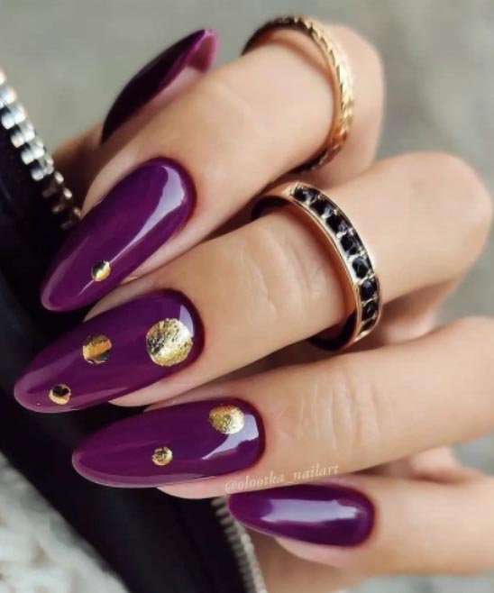 Purple and Black Nail Designs