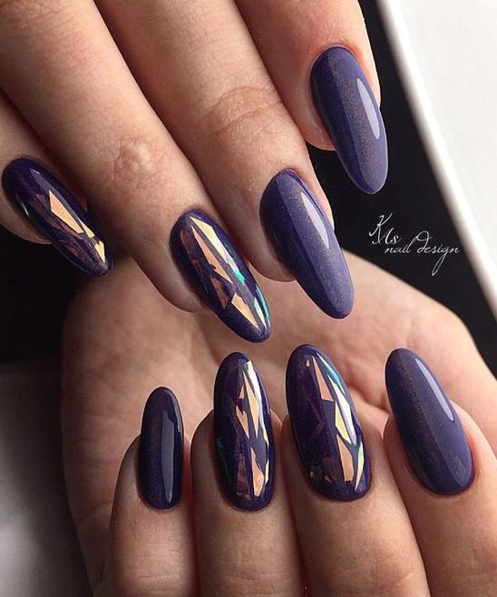 Purple and Teal Nail Designs