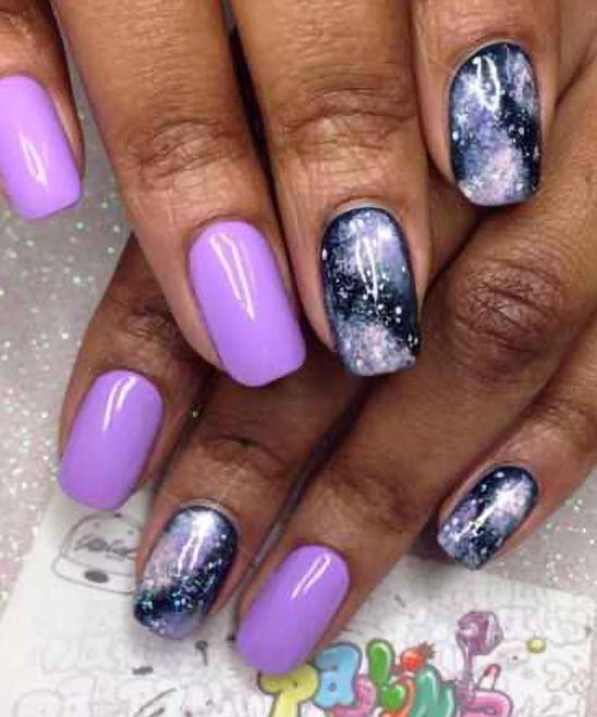 Really Easy Nail Designs for Old People Purple and Blue
