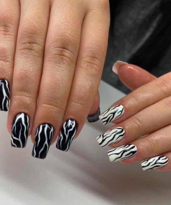 Red Black and White Nail Art Ideas