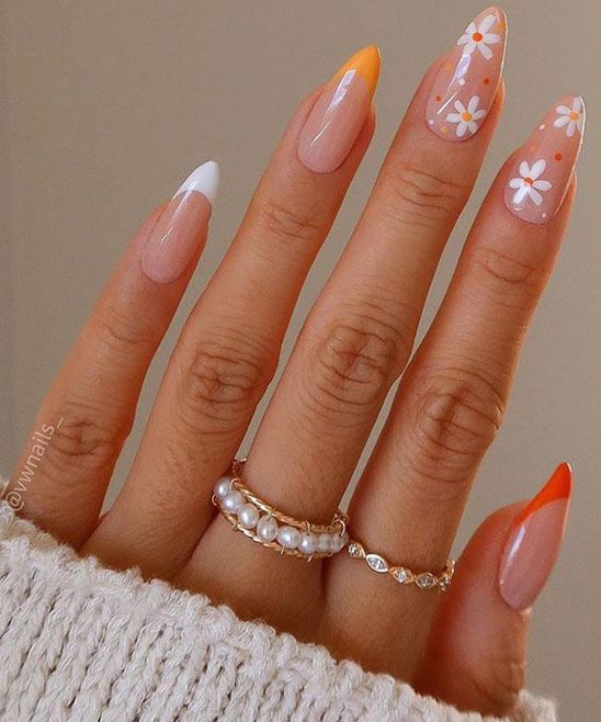 Red French Tip Nail Designs