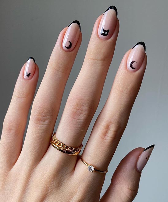 Red Nails French Tips