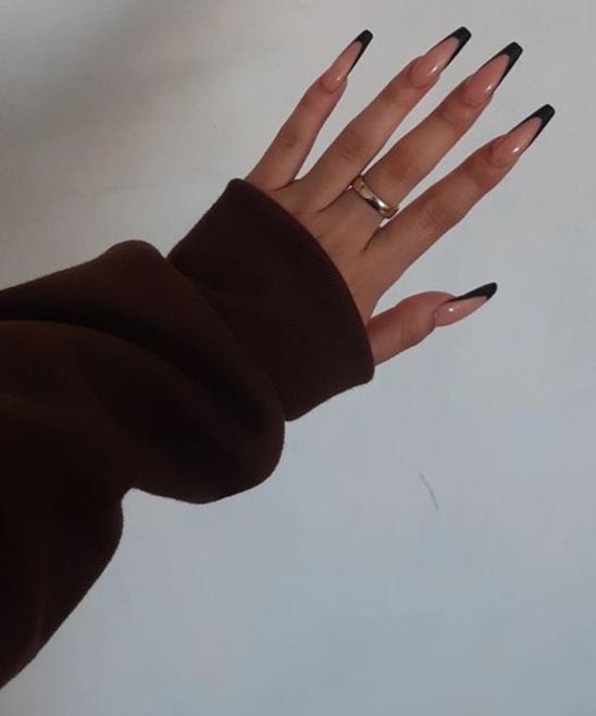 Red Tip French Nails