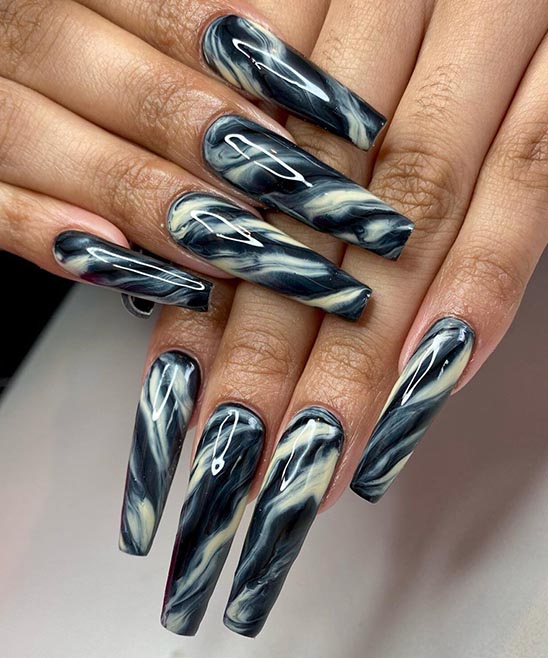 Black  White Marble Nails Pictures Photos and Images for Facebook  Tumblr Pinterest and Twitter