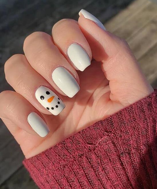 Red Winter Nail Designs