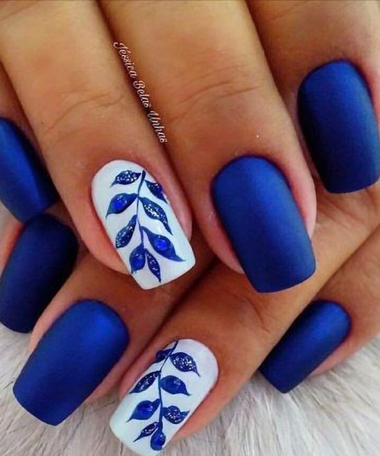 Red and Blue Nail Designs