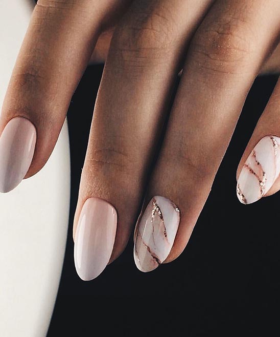 50+ Rose Gold Marble Nails (2024) - TailoringinHindi