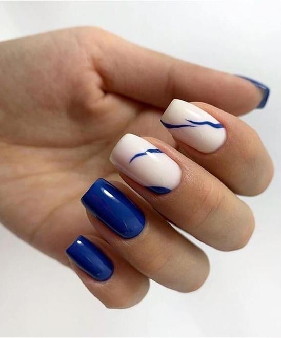 Royal Blue Acrylic Nail Designs