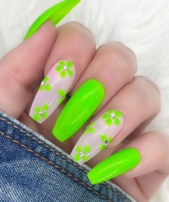 Sage Green Acrylic Nails With Designs
