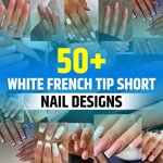 Short White French Tip Nails