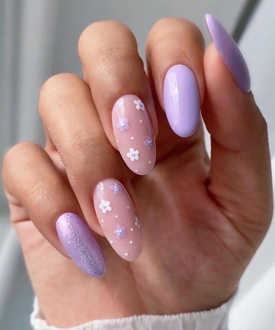 Simple Elegant Purple Nail Designs