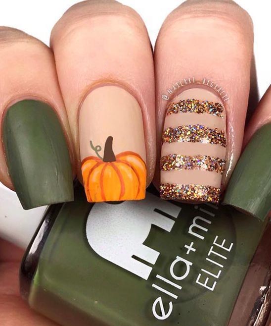 Simple Nail Designs for Beginners for Thanksgiving