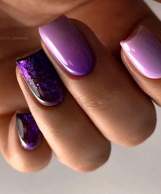 Simple Purple Nail Designs