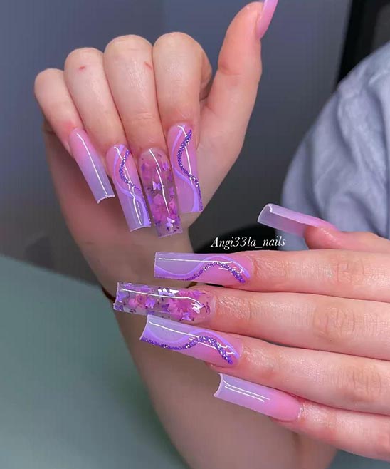 Simple Purple Nail Designs