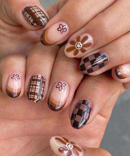 Stiletto French Tip Fall Nail Designs