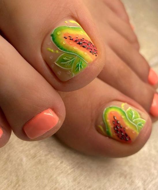 Sunflower Toe Nail Designs
