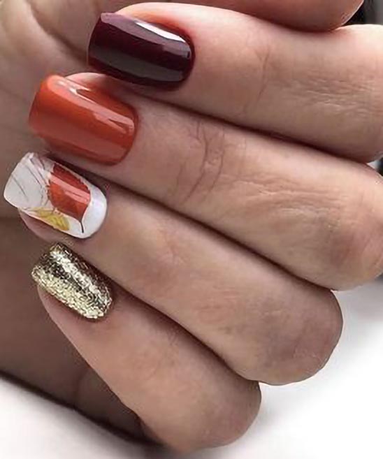 Thanksgiving Colored Nails