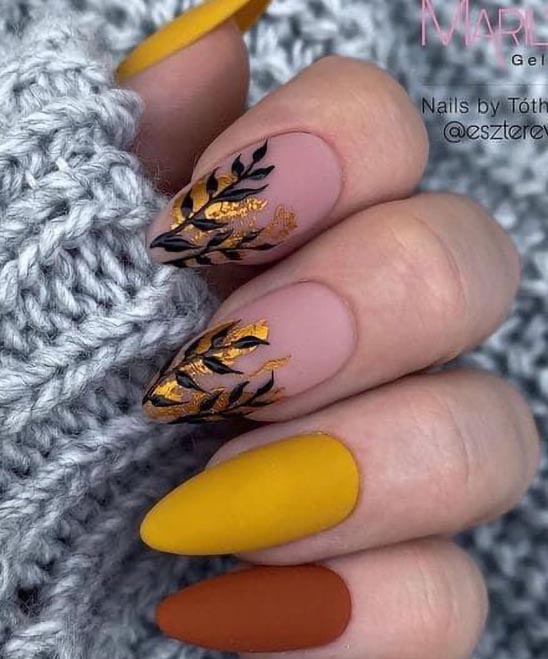 Thanksgiving Designs for Acrylic Nails