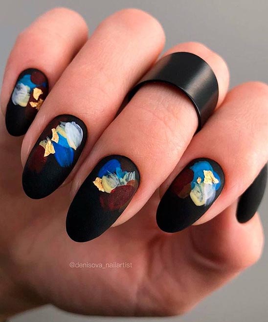 Thanksgiving Nail Ideas With Basic Colors