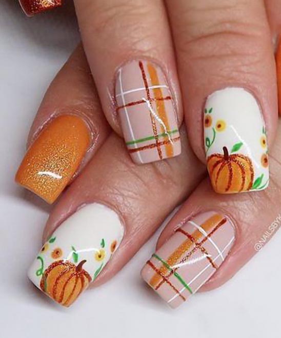 Thanksgiving Nails Easy Designs