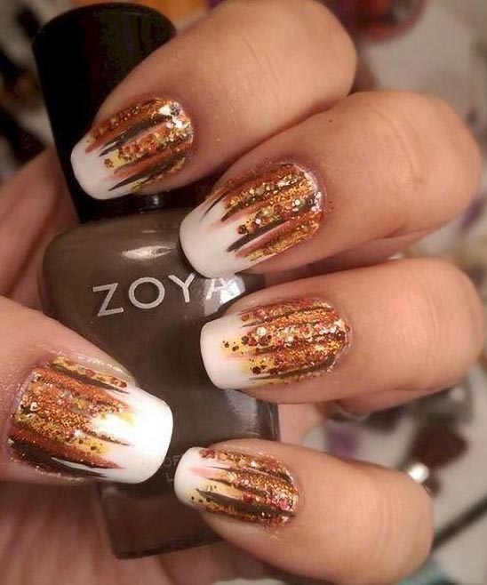 Thanksgiving Short Nail Ideas