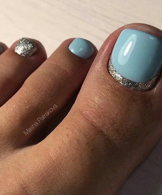 Toe Nail Art Designs Using Gel Polish With Flowers