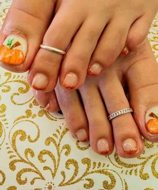 Toe Nail Design for Fall