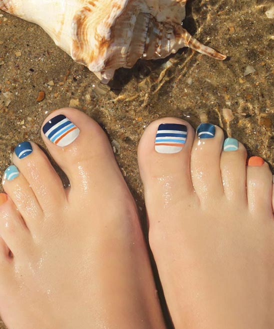 Toe Nail Designs 4th July