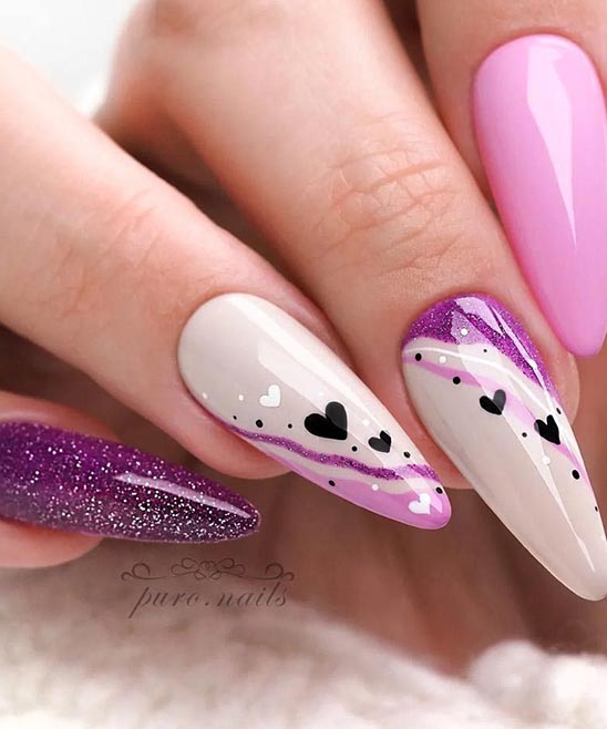 Toe Nail Designs Purple