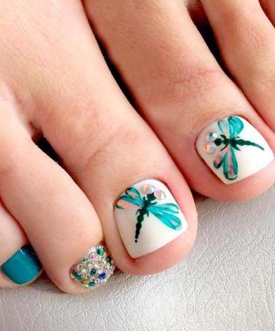 Toe Nail Designs With Flowers