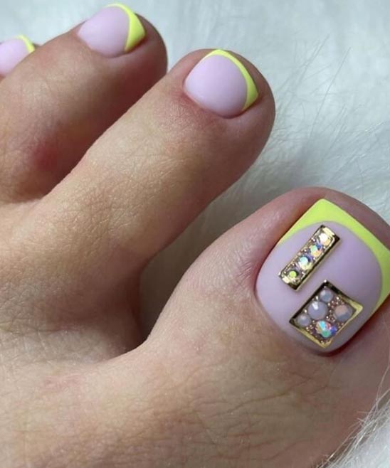 Toe Nail Designs With French Tip